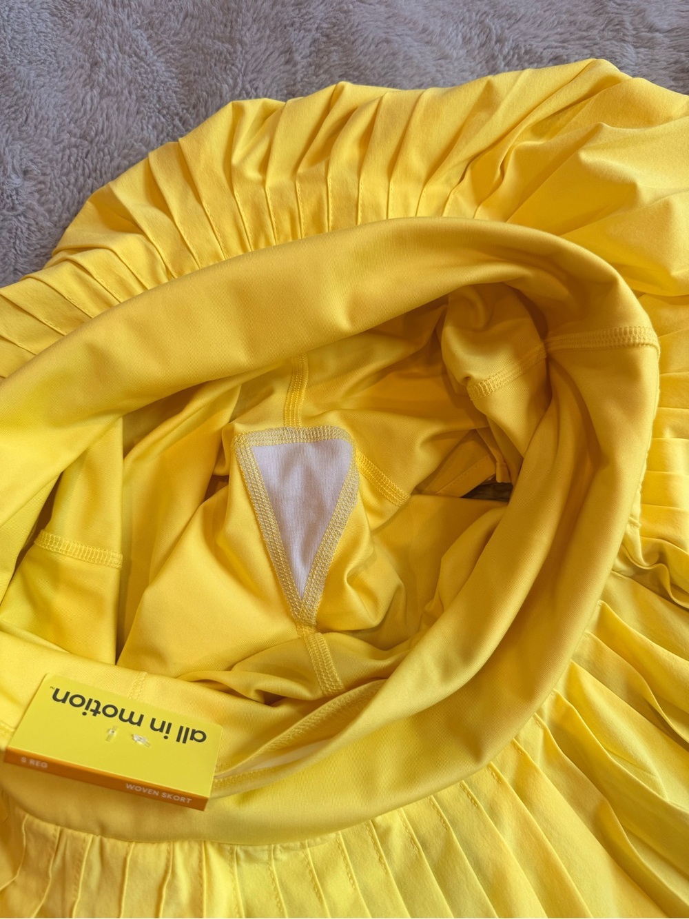 All in Motion Bright Yellow Tennis Skirt 🎾 - Picture 6 of 6